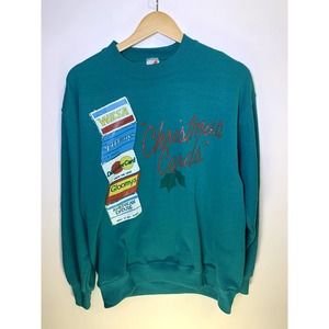 Vintage Jerzees Christmas Card Crewneck